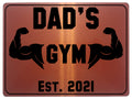 685 Custom Personalised DAD'S Gym Metal Aluminium Sign Plaque Fitness Door Wall