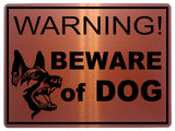 830 WARNING BEWARE of the DOG Safety Metal Aluminium Plaque Sign House Gate Door Garden