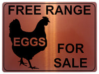 732 FREE RANGE EGGS FOR SALE Farm Metal Aluminium Plaque Sign Wall Gate House