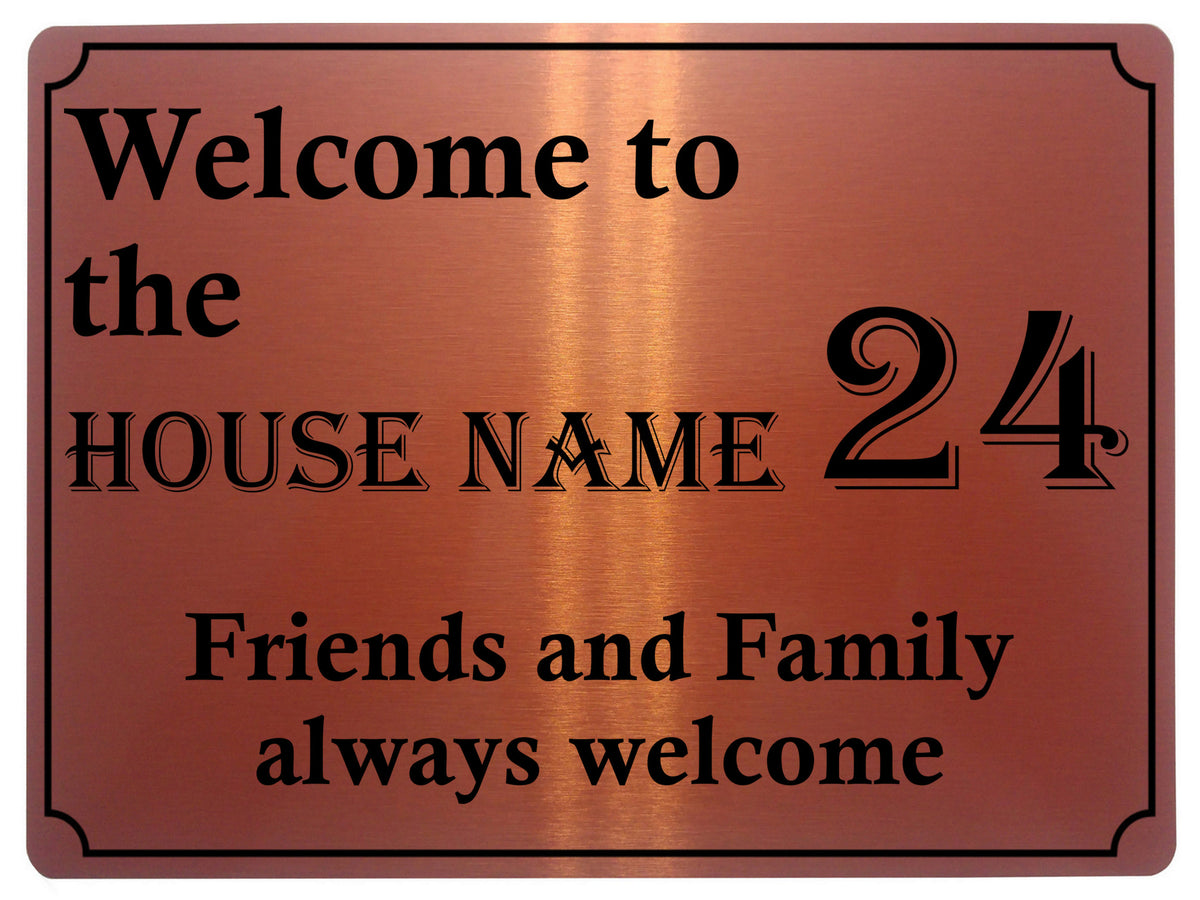 523 Custom Personalised Name Number Address House Metal Aluminium Sign Plaque Door Wall