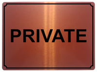 1391 PRIVATE Metal Aluminium Plaque Sign House Office Door Gate Bar Hotel Pub