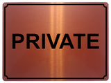 1391 PRIVATE Metal Aluminium Plaque Sign House Office Door Gate Bar Hotel Pub