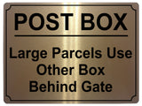 499 POST BOX Metal Aluminium Plaque Sign Door House Office Gate Letters Parcels