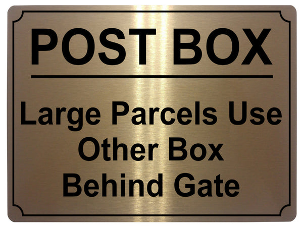 Box Sign Post 499 POST BOX Metal Aluminium Plaque Sign Door House Office Gate Letter ...