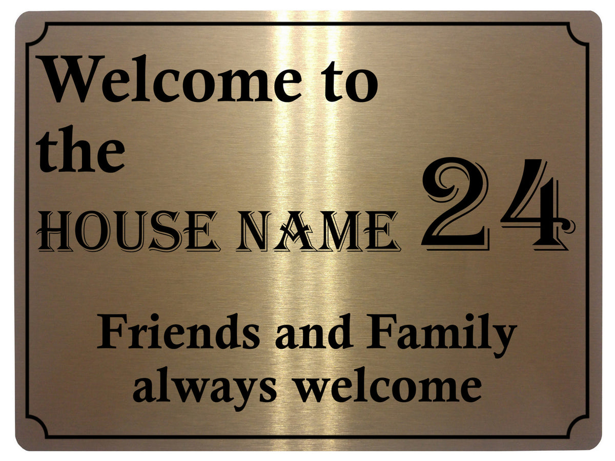 523 Custom Personalised Name Number Address House Metal Aluminium Sign Plaque Door Wall