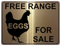 732 FREE RANGE EGGS FOR SALE Farm Metal Aluminium Plaque Sign Wall Gate House