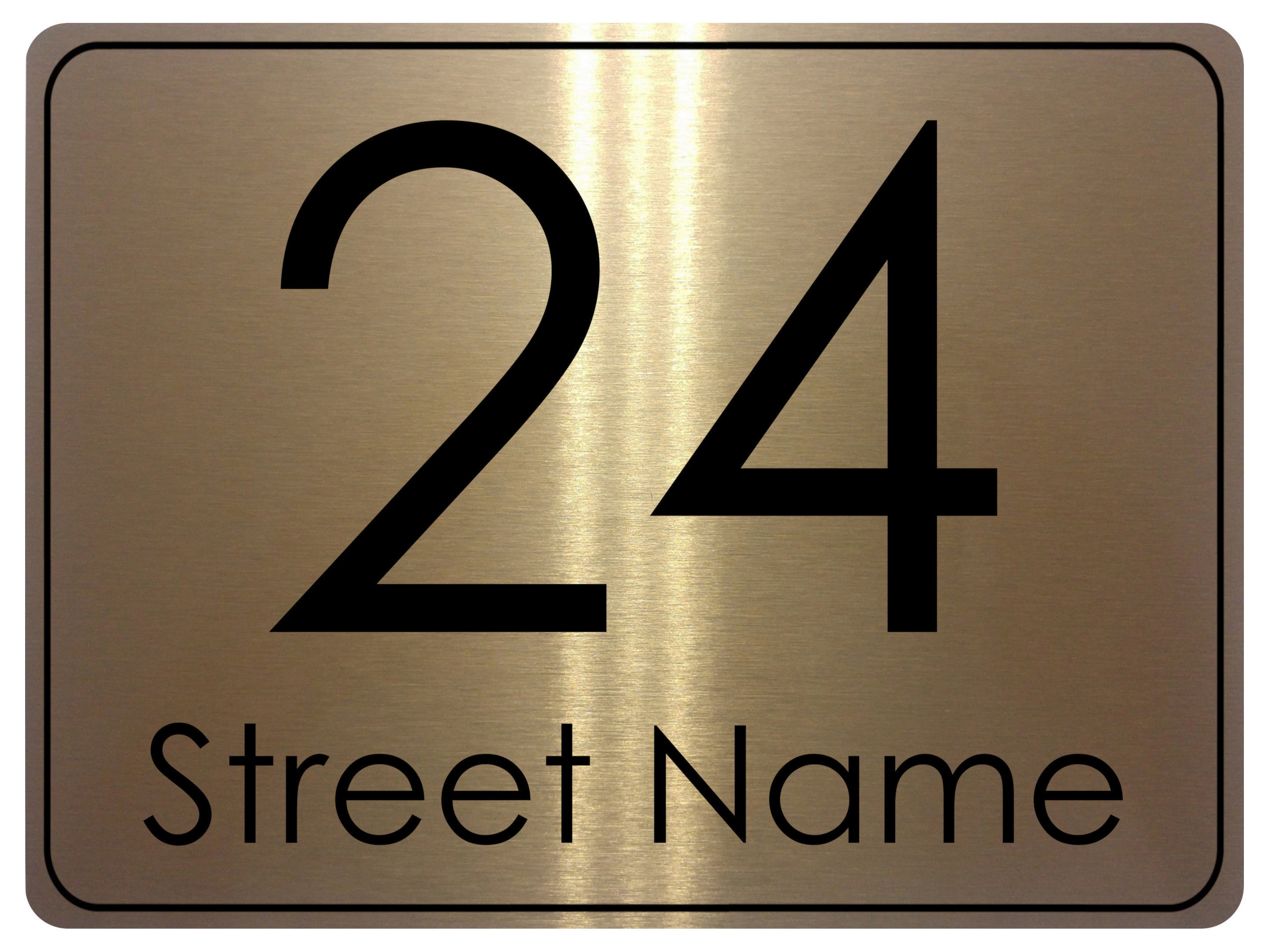 770 Custom Personalised Number & Address Metal Aluminium Sign Door Plaque House Office