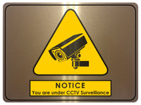 708 CCTV Surveillance Safety Metal Aluminium Plaque Sign Wall House Office Pub