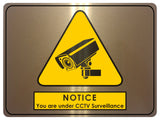 708 CCTV Surveillance Safety Metal Aluminium Plaque Sign Wall House Office Pub