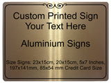 964 Custom Personalised Your Text Metal Aluminium Sign Door House Office Plaque