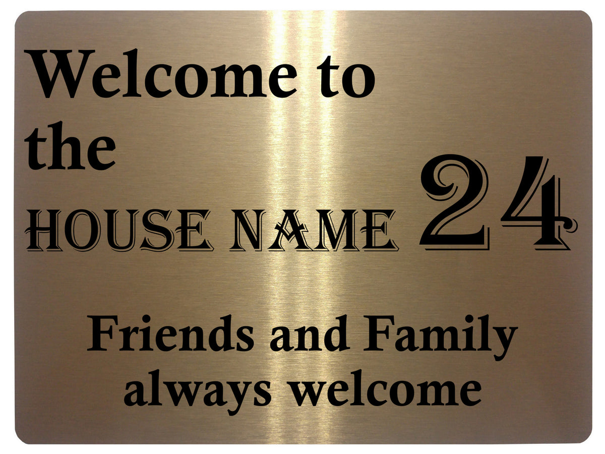 522 Custom Personalised Name Number Address House Metal Aluminium Sign Plaque Door Wall