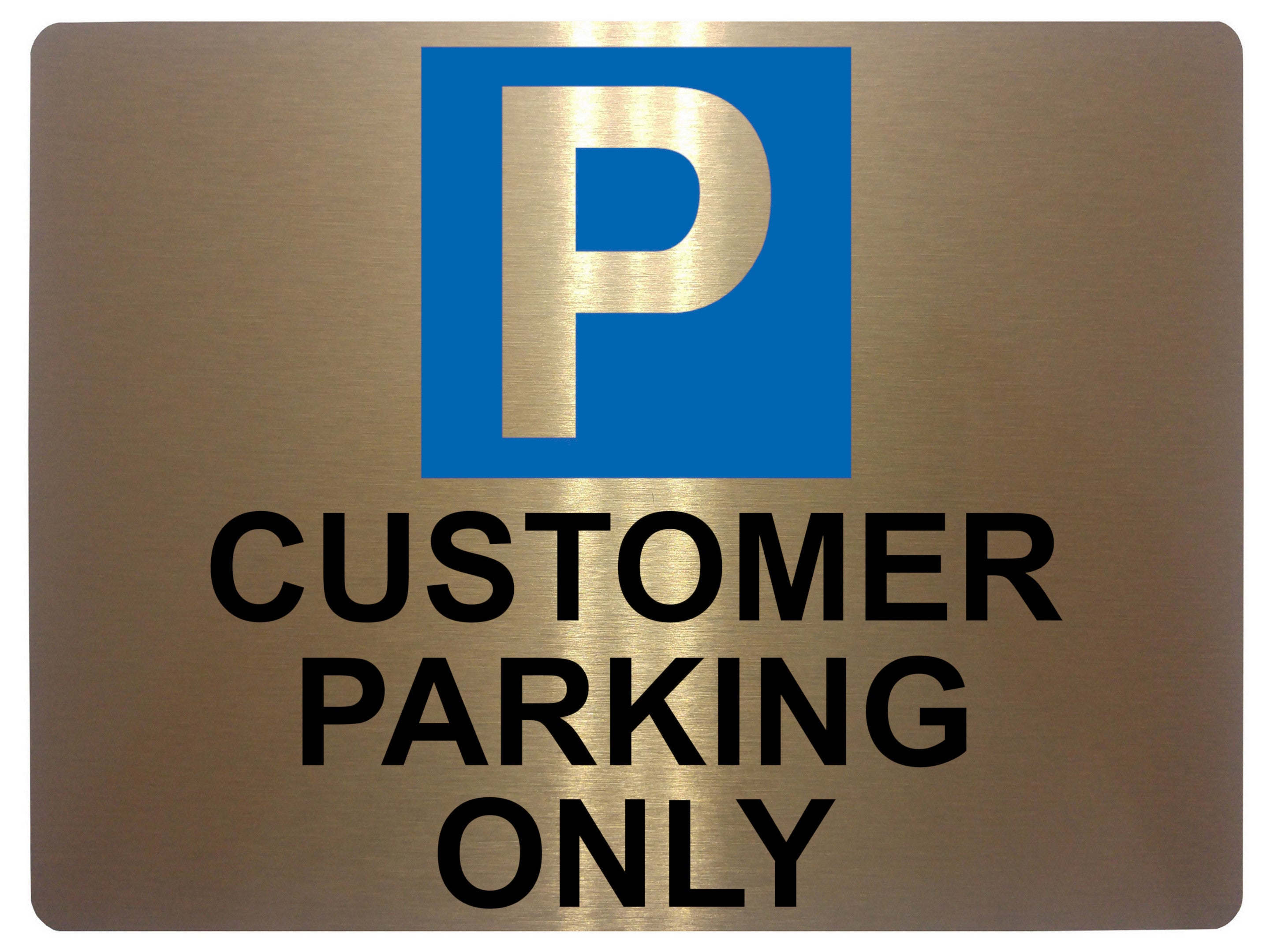 663 CUSTOMER PARKING ONLY Metal Aluminium Door Wall Gate Sign Plaque Office Shop