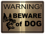 830 WARNING BEWARE of the DOG Safety Metal Aluminium Plaque Sign House Gate Door Garden