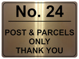 778 Custom Personalised POST & PARCELS Metal Plaque Sign For Door House Gate Letters