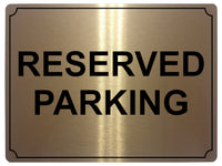 660 RESERVED PARKING Metal Aluminium Door Wall Sign Plaque For House Office Car