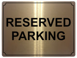 660 RESERVED PARKING Metal Aluminium Door Wall Sign Plaque For House Office Car