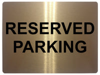 659 RESERVED PARKING Metal Aluminium Door Wall Sign Plaque For House Office Car