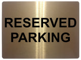 659 RESERVED PARKING Metal Aluminium Door Wall Sign Plaque For House Office Car