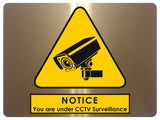 707 CCTV Surveillance Safety Metal Aluminium Plaque Sign Wall House Office Pub