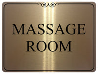 1280 MASSAGE ROOM Metal Aluminium Plaque Sign For House Door Wall Hotel