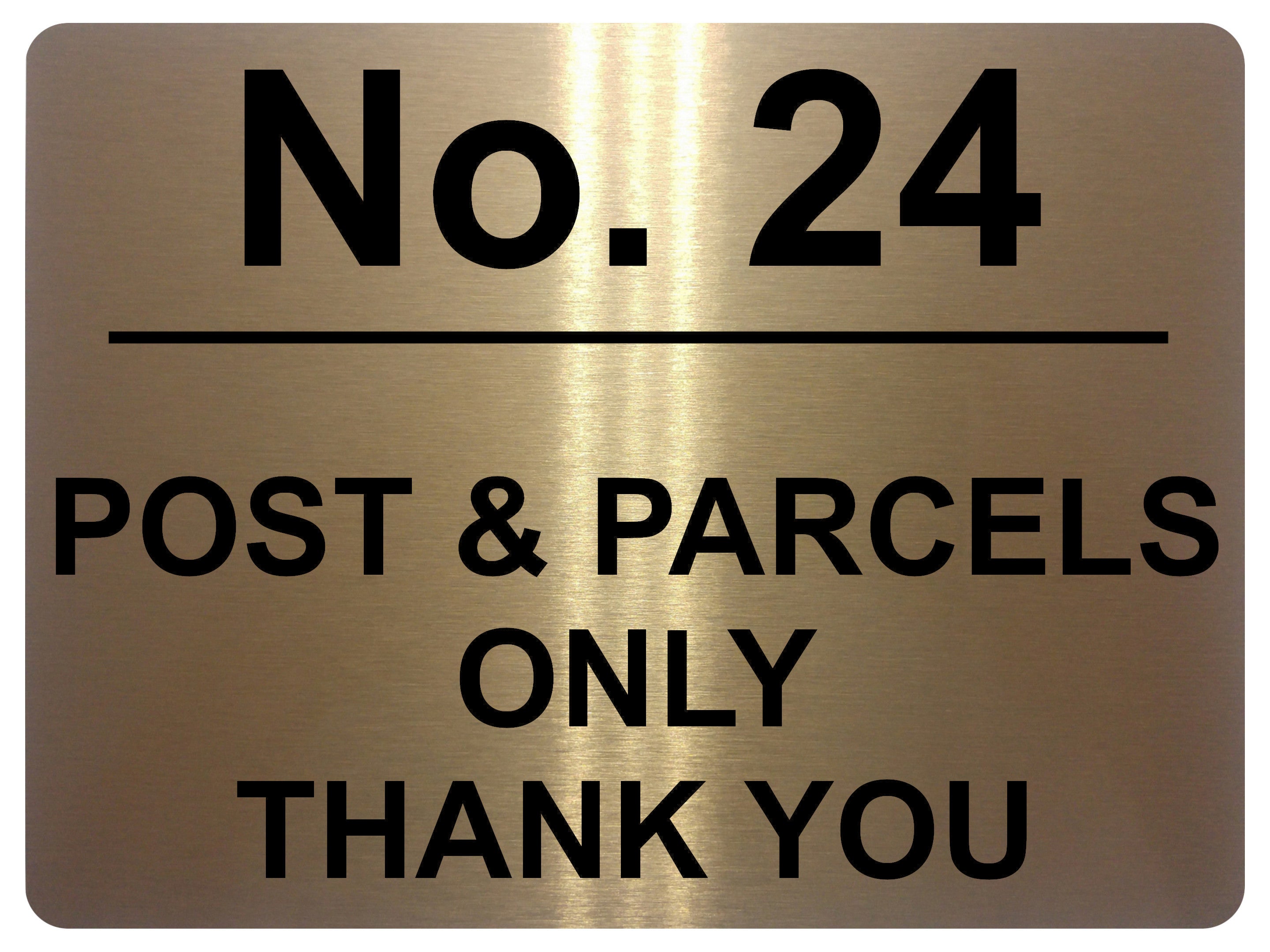 777 Custom Personalised POST & PARCELS Metal Plaque Sign For Door House Gate Letters