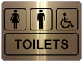 1294 TOILETS Women Men Disabled Metal Aluminium Plaque Sign Door Shop Bar Pub