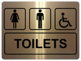 1294 TOILETS Women Men Disabled Metal Aluminium Plaque Sign Door Shop Bar Pub