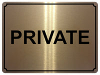 1391 PRIVATE Metal Aluminium Plaque Sign House Office Door Gate Bar Hotel Pub