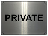 1391 PRIVATE Metal Aluminium Plaque Sign House Office Door Gate Bar Hotel Pub