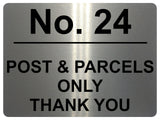 777 Custom Personalised POST & PARCELS Metal Plaque Sign For Door House Gate Letters