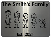 668 Custom Personalised Family Name House Metal Aluminium Sign Plaque Door Wall Gate