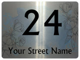 781 Custom Personalised Number & Address Metal Aluminium Sign Door Plaque House Office