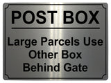 499 POST BOX Metal Aluminium Plaque Sign Door House Office Gate Letters Parcels