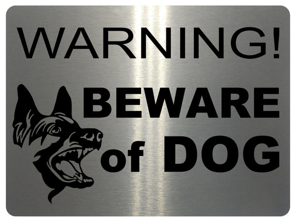 829 WARNING BEWARE of the DOG Safety Metal Aluminium Plaque Sign House Gate Door Garden