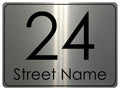 770 Custom Personalised Number & Address Metal Aluminium Sign Door Plaque House Office