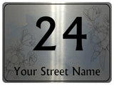 782 Custom Personalised Number & Address Metal Aluminium Sign Door Plaque House Office