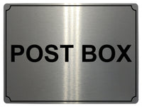 506 POST BOX Metal Aluminium Plaque Sign For Front Door House Office Gate Letter Box