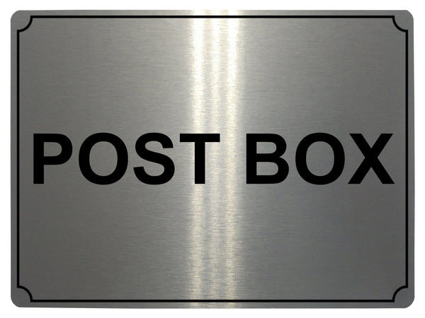 506 POST BOX Metal Aluminium Plaque Sign For Front Door House Office Gate Letter Box