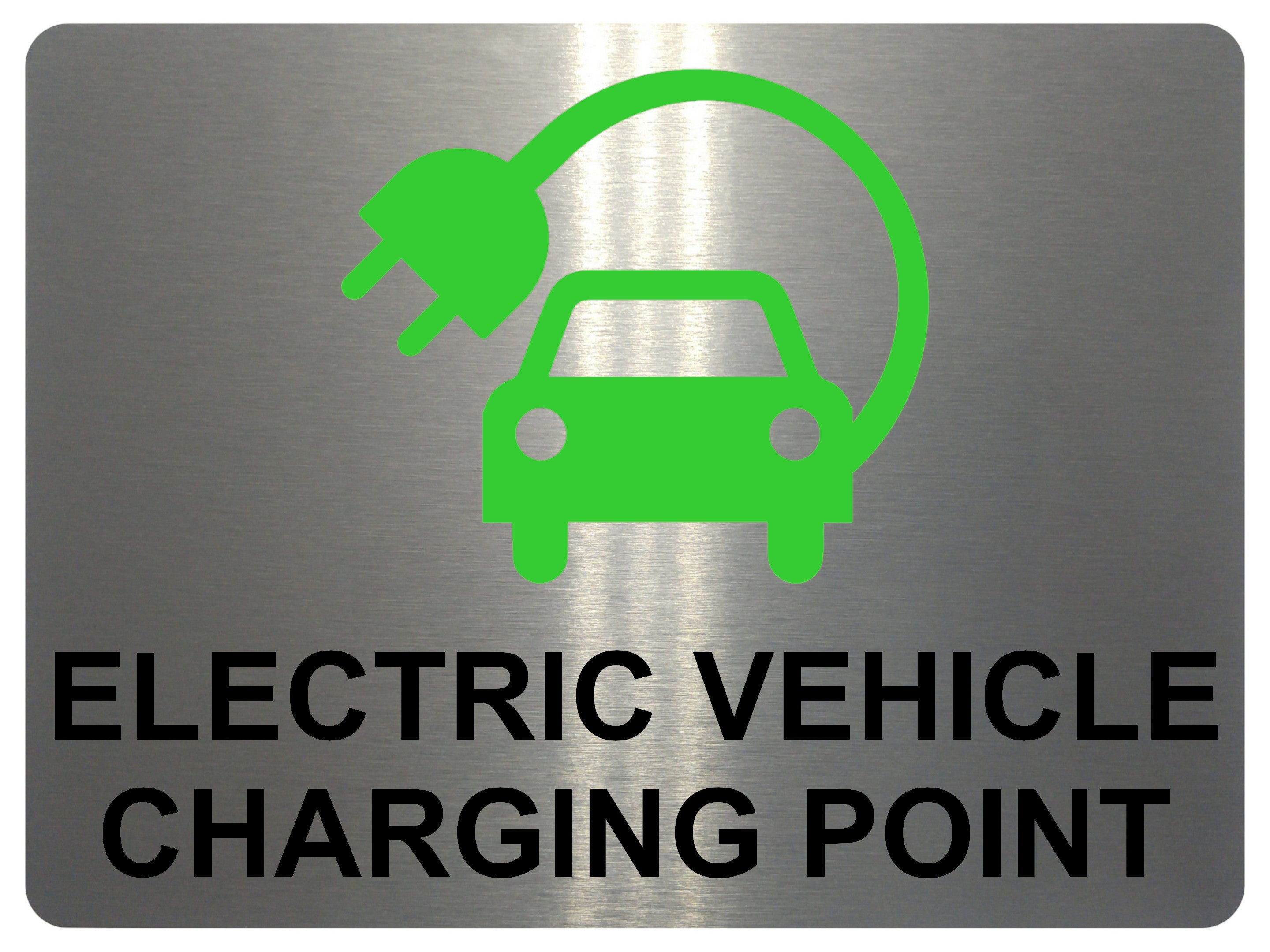 AL029 ELECTRIC VEHICLE CHARGING POINT Digitally Printed Metal Aluminium Plaque Sign Door