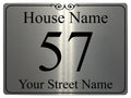158 Personalised Name Number Address House Metal Aluminium Sign Plaque Door Wall