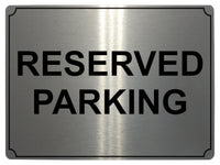 660 RESERVED PARKING Metal Aluminium Door Wall Sign Plaque For House Office Car