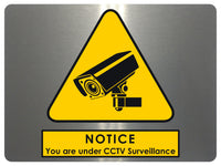 707 CCTV Surveillance Safety Metal Aluminium Plaque Sign Wall House Office Pub