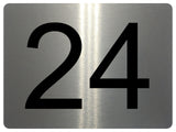 AL026 Custom Personalised Number Metal Aluminium Sign Plaque Door Gate House Office