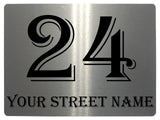 542 Custom Personalised Number Address House Metal Aluminium Sign Plaque For Door Wall