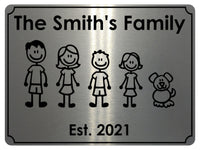 669 Custom Personalised Family Name House Metal Aluminium Sign Plaque Door Wall Gate