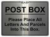 915 POST BOX Metal Aluminium Plaque Sign For Front Door House Office Gate Letters Parcels