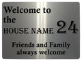 522 Custom Personalised Name Number Address House Metal Aluminium Sign Plaque Door Wall