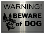 830 WARNING BEWARE of the DOG Safety Metal Aluminium Plaque Sign House Gate Door Garden