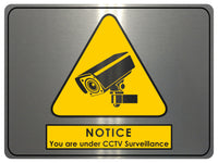 708 CCTV Surveillance Safety Metal Aluminium Plaque Sign Wall House Office Pub