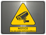 708 CCTV Surveillance Safety Metal Aluminium Plaque Sign Wall House Office Pub